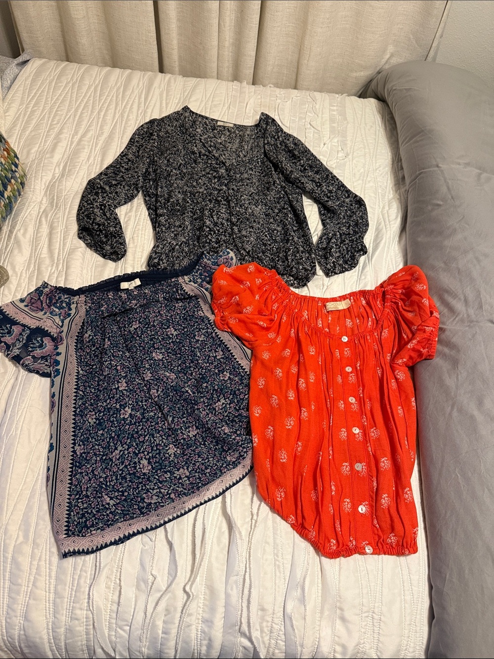NWOT lot of 3 Peasant Blouses